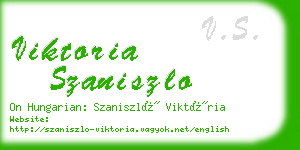 viktoria szaniszlo business card